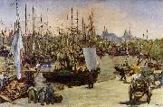 Edouard Manet Hafen von Bordeaux oil on canvas